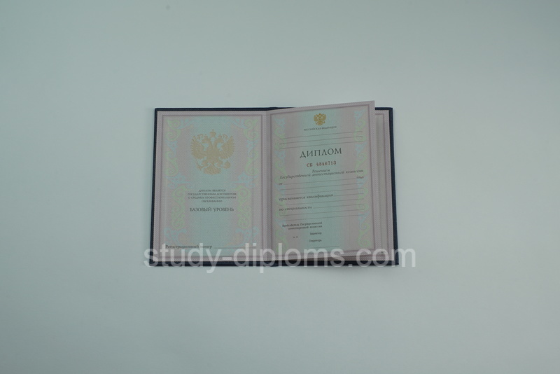 Диплом колледжа с 1997 по 2002 год на оригинальном бланке Диплом колледжа с 1997 по 2002 год на оригинальном бланке