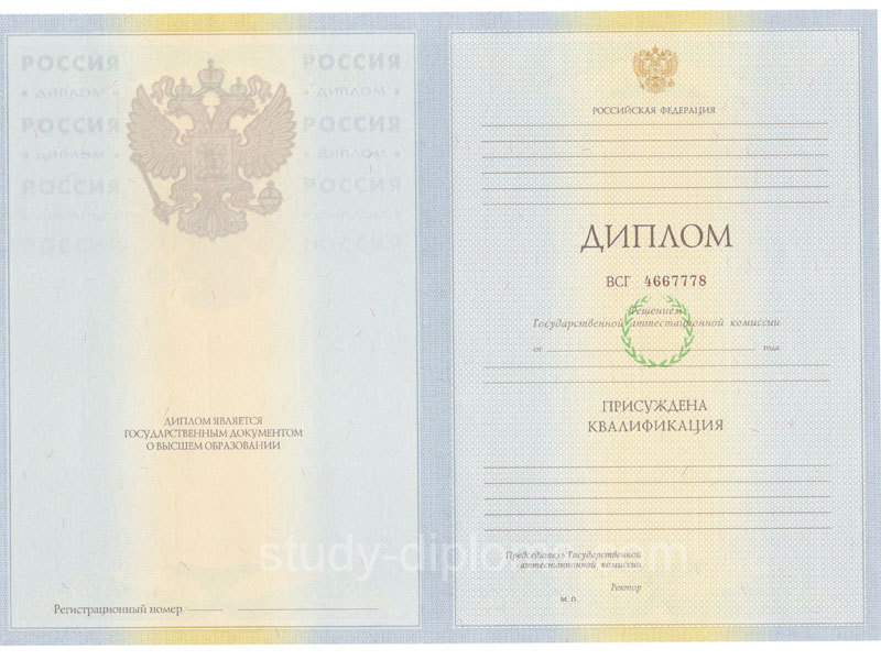 Заказать Диплом специалиста с приложением образца 2010-2011 годов Заказать Диплом специалиста с приложением образца 2010-2011 годов